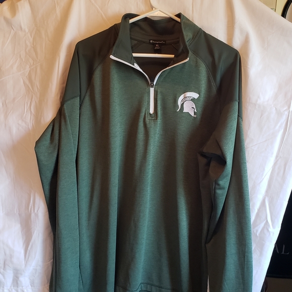 Champion Jackets & Blazers - Green Michigan State quarter zip jacket